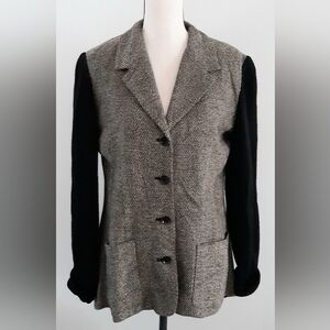 Jones New York Merino Wool Sweater Blazer